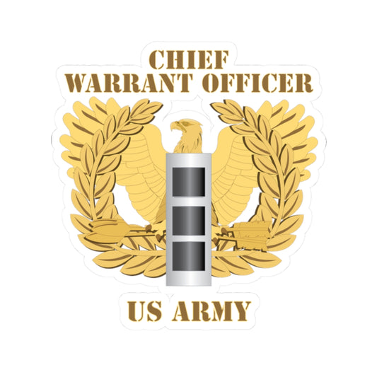 Kiss-Cut Stickers - Emblem - Warrant Officer - CW3
