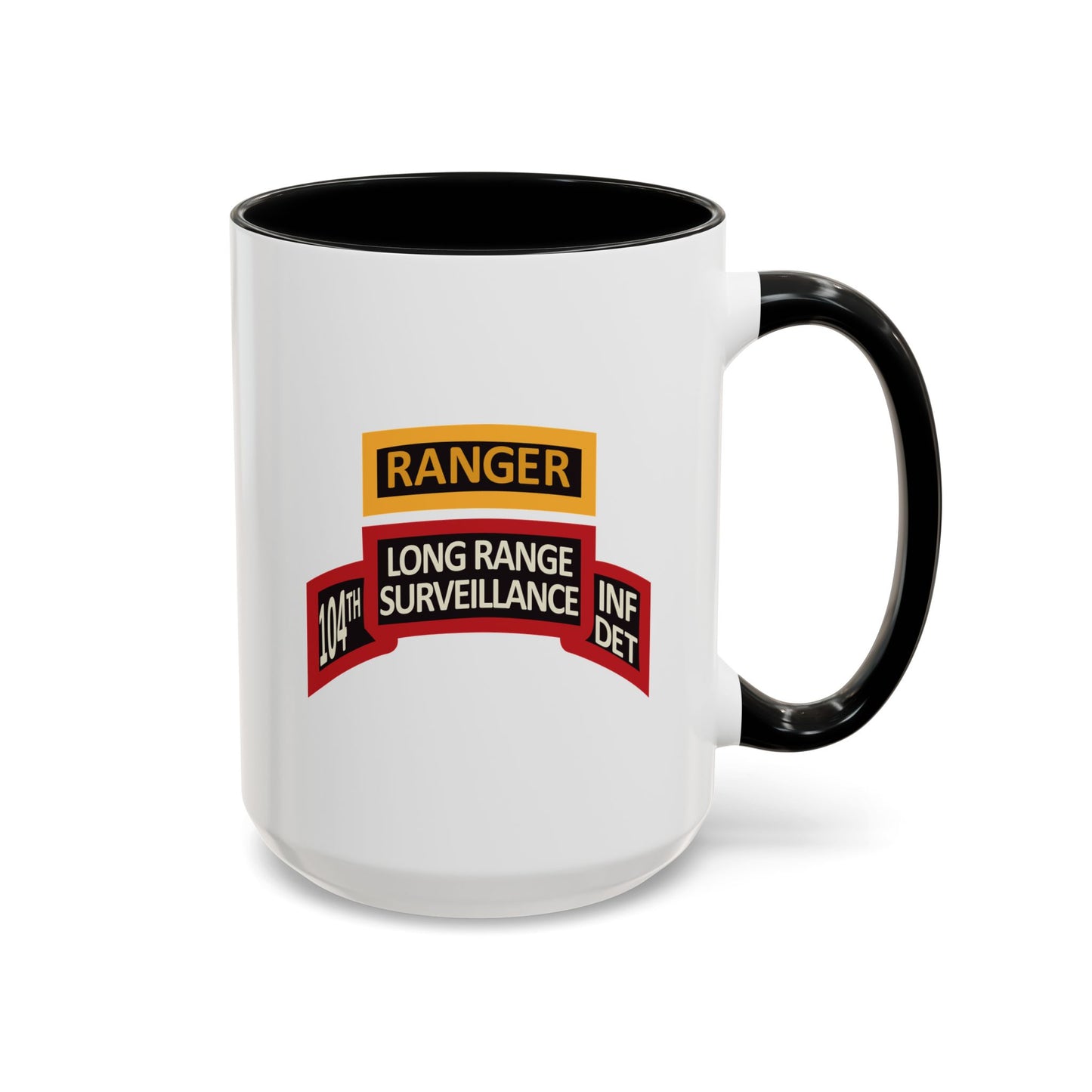Accent Coffee Mug 15oz - LRS - 10th Inf Det - Ranger Tab