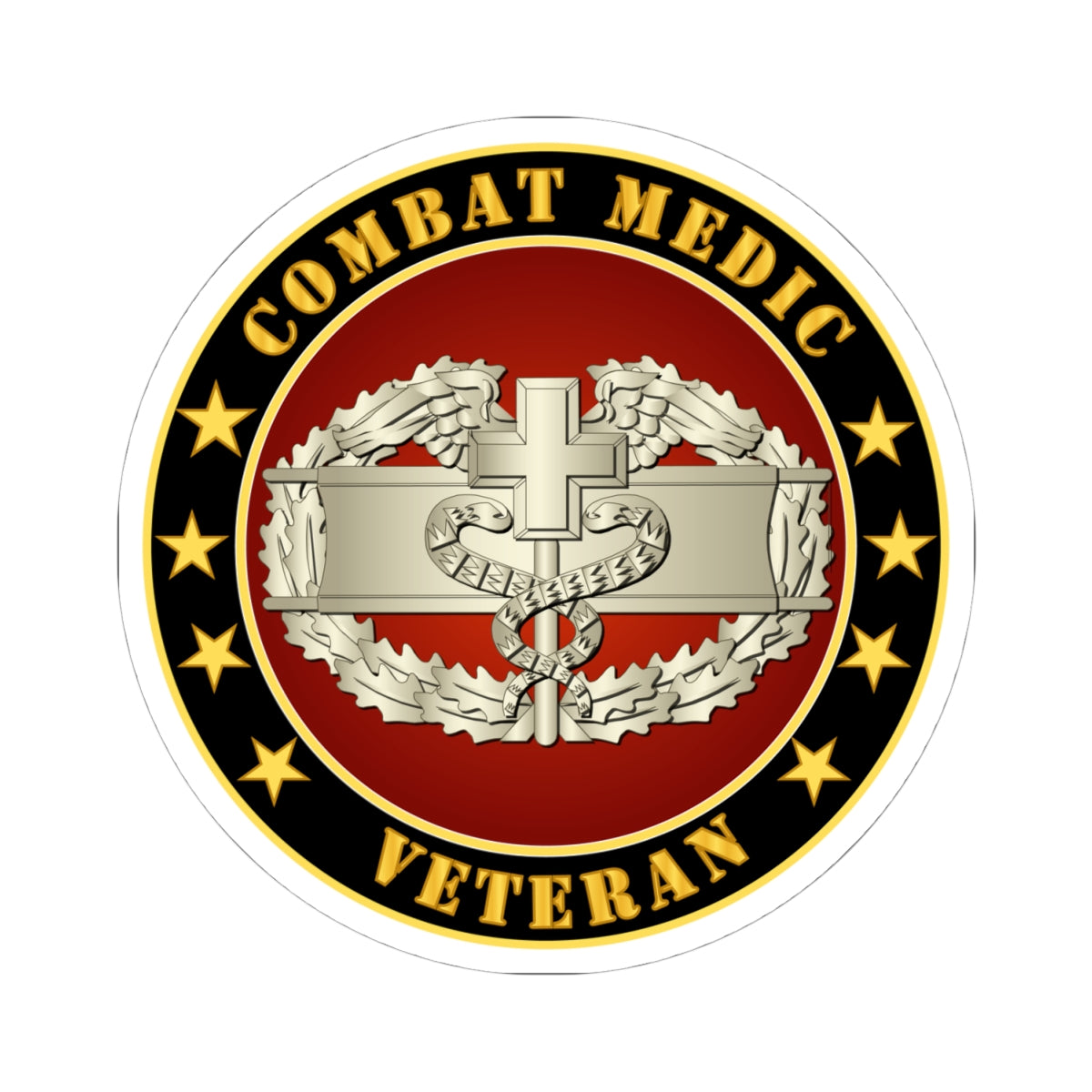 Kiss-Cut Stickers - Combat Medic Veteran