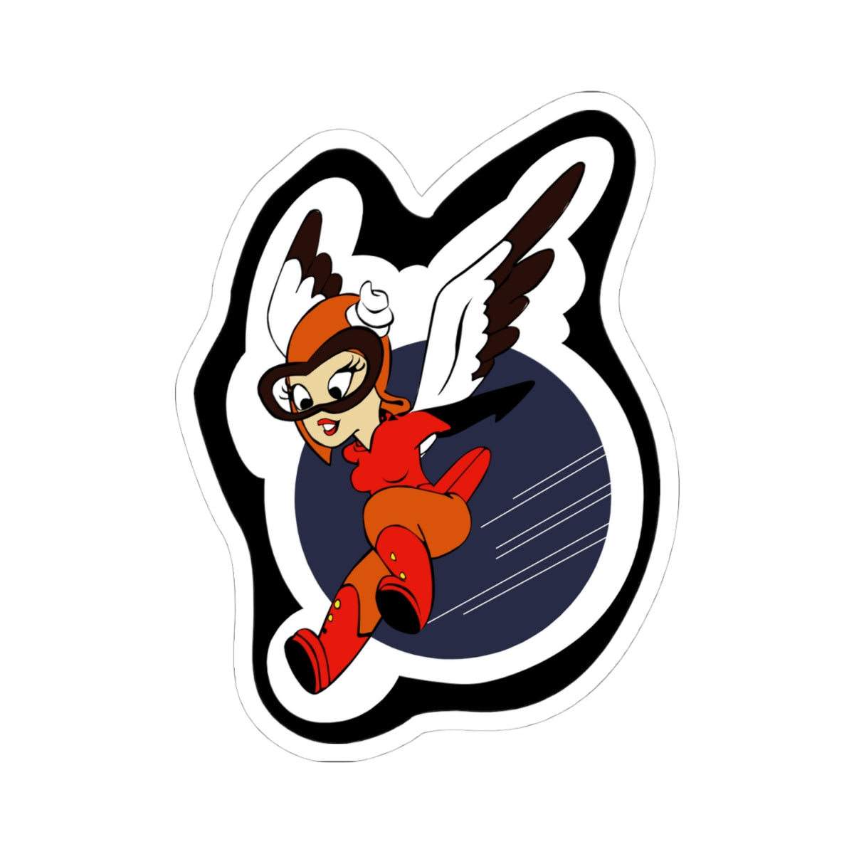 Kiss-Cut Stickers - WASP - Finella - WWII wo Txt