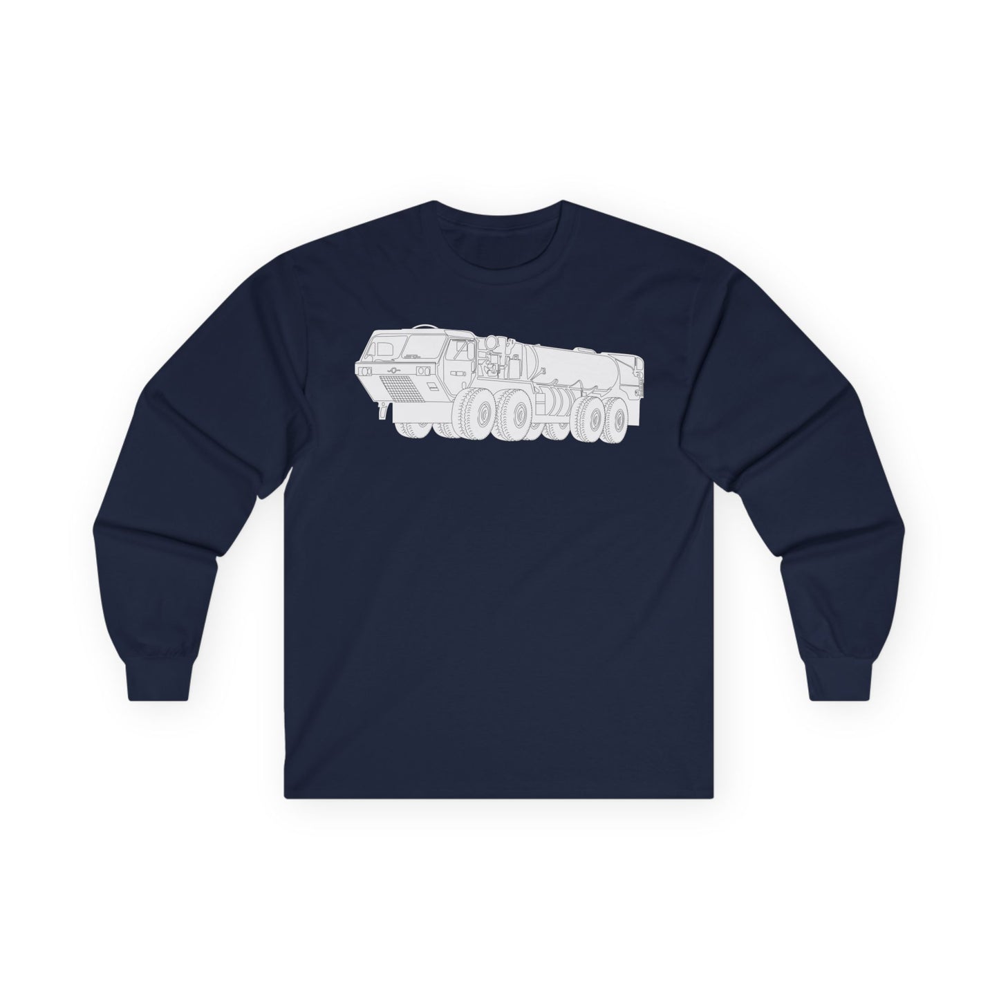 Unisex Ultra Cotton Long Sleeve Tee - Vehicle - Fuel Truck - Front Left Oblique X 300