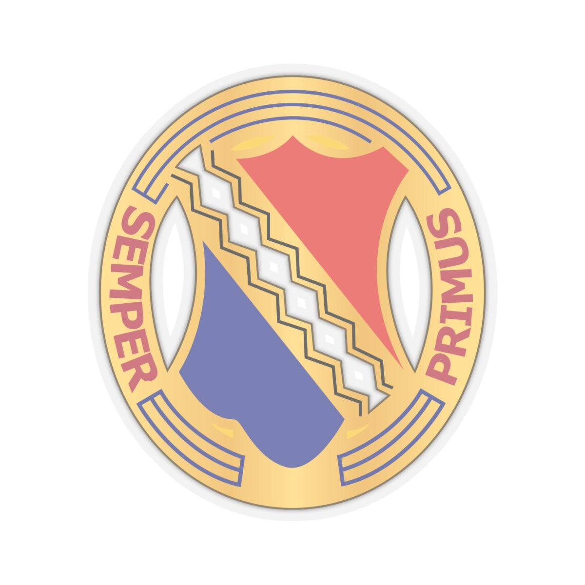 Kiss-Cut Stickers - DUI - 1st Infantry Regiment wo Txt x 300