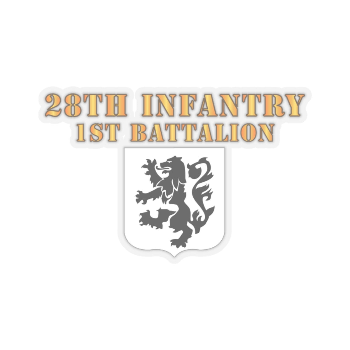 Kiss-Cut Stickers - 1st Battalion 28th Infantry
