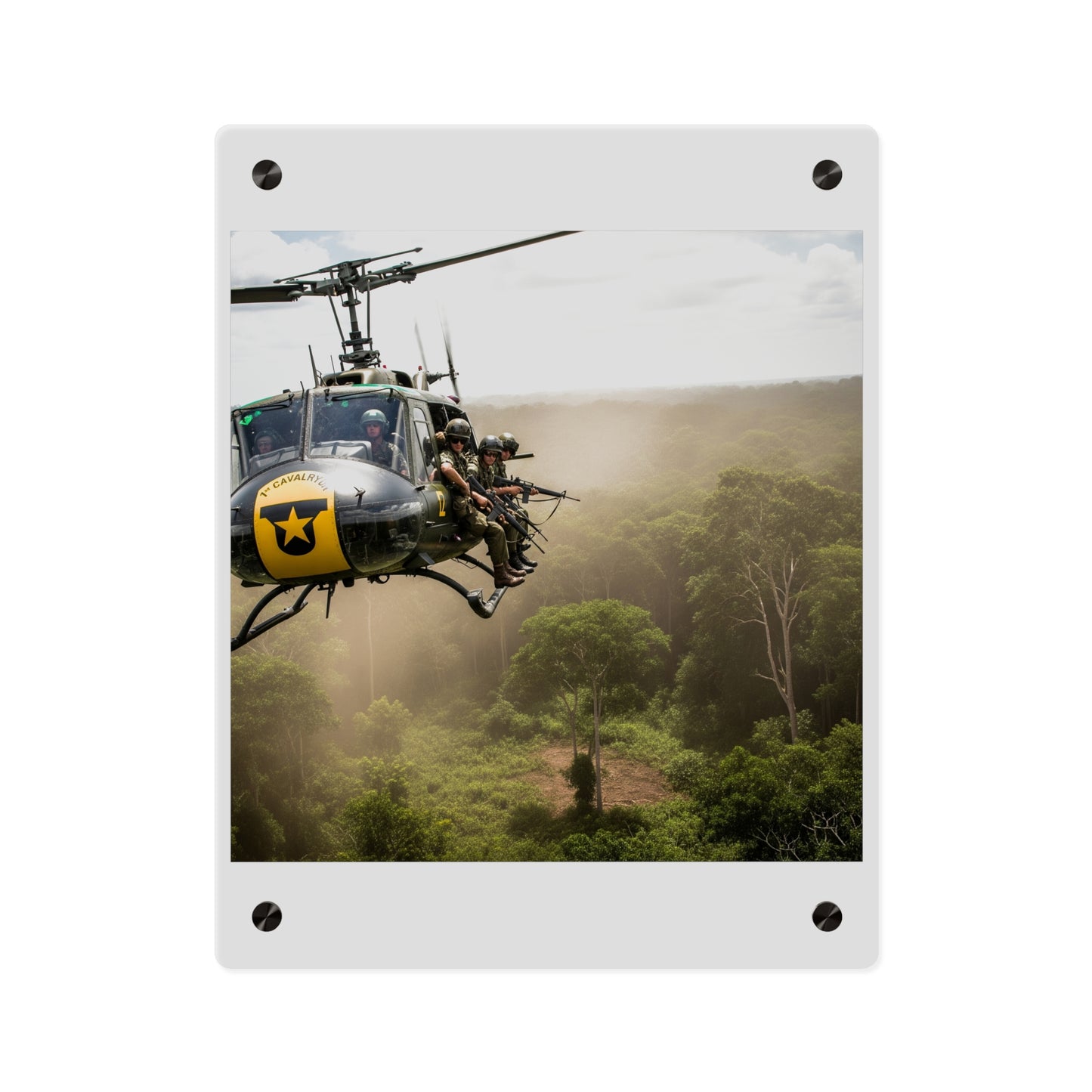 Acrylic Wall Art Panel - 1st Cavalry Division - Air Assault - Vietnam