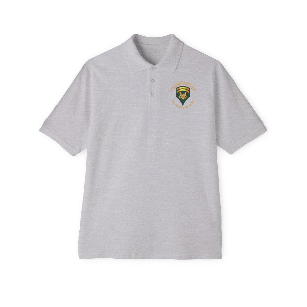 Men's Piqué Polo - Specialist 6th Class - SP6 - Combat Veteran - V1