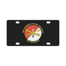 Load image into Gallery viewer, 3rd Squadron - 3rd Armored Cavalry Regiment with Text X 300 Classic License Plate
