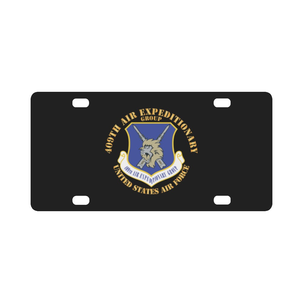 409th Air Expeditionary Group w Txt X 300 Classic License Plate