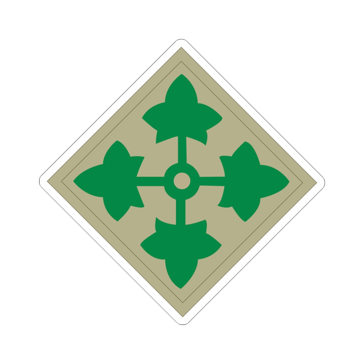 Kiss-Cut Stickers - SSI - 4th Infantry Division wo Txt X 300 – Army ...