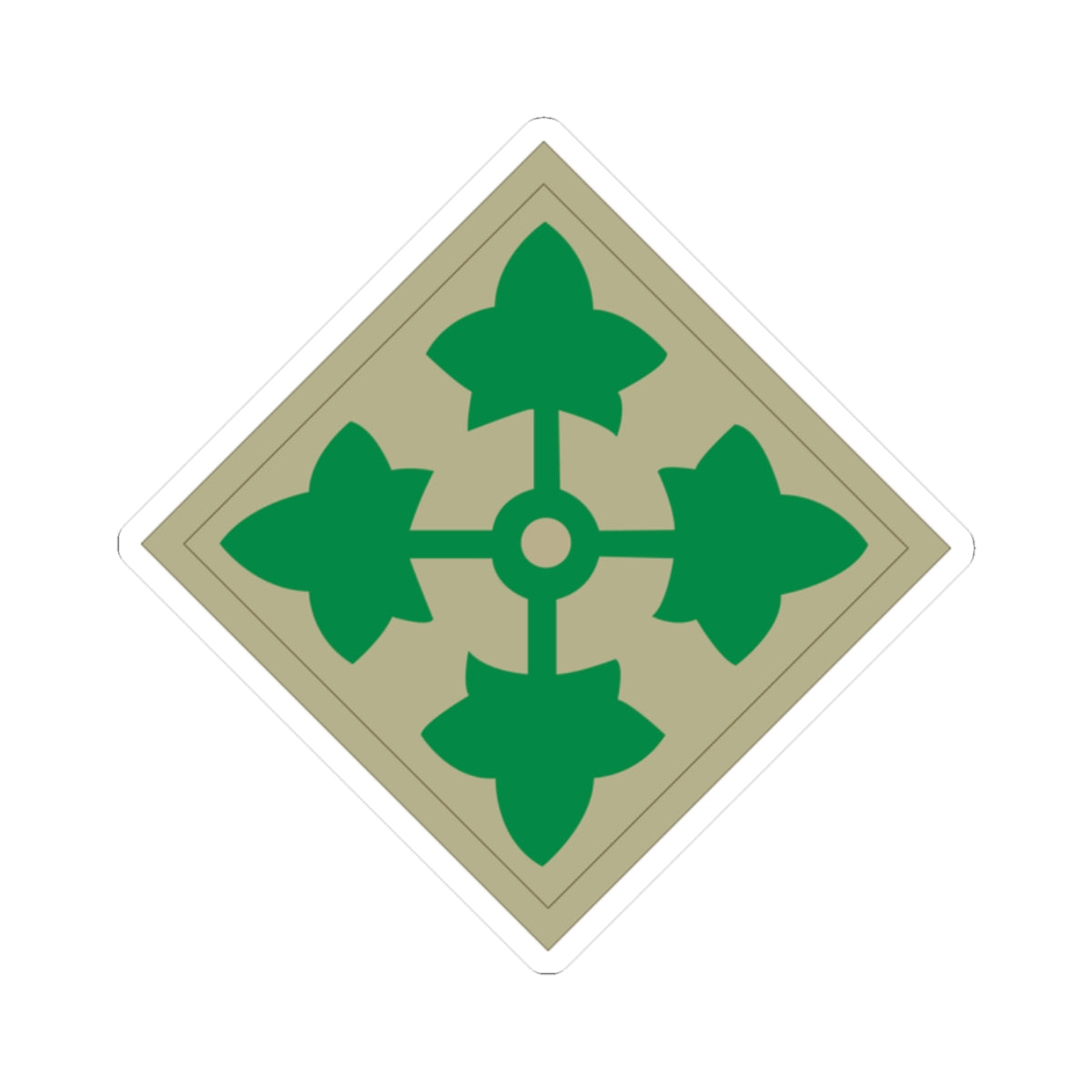 4th Infantry Division of United States Army Fort Carson,& Colorado. It is composed of a division headquarters battalion, three  brigade combat  (two Stryker and one armor), a combat aviation brigade, a division sustainment brigade, and a division artillery.