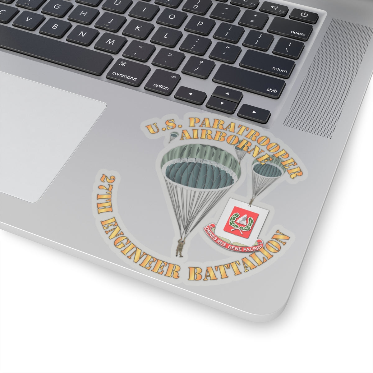 Kiss-Cut Stickers - United States Paratrooper - 27th Engineer Battalion