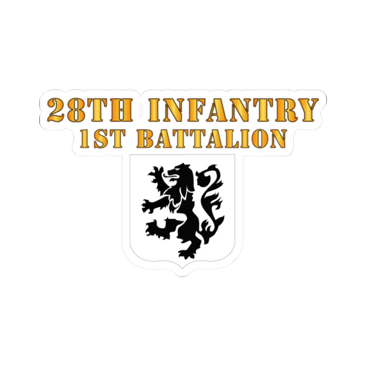Kiss-Cut Stickers - 1st Battalion 28th Infantry