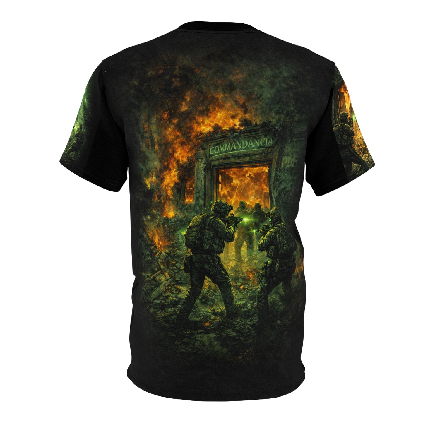 Operation Just Cause Veterans Tribute Tee — "Fire From Above" Ground Attack Commandancia