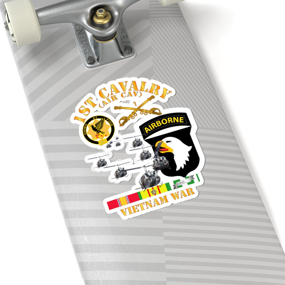 Kiss-Cut Stickers - 1st Cavalry (Air Cav) - 101st Airborne w SVC