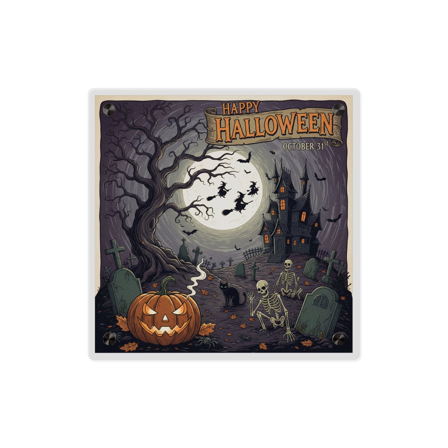 Acrylic Wall Art Panel - Halloween