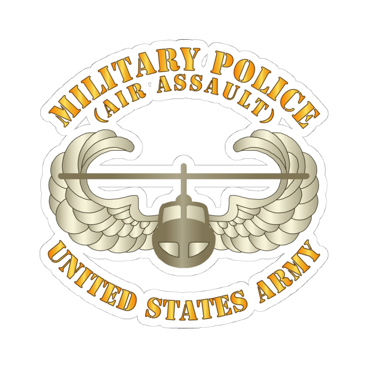 Kiss-Cut Stickers - Military Police w Air Assault Badge