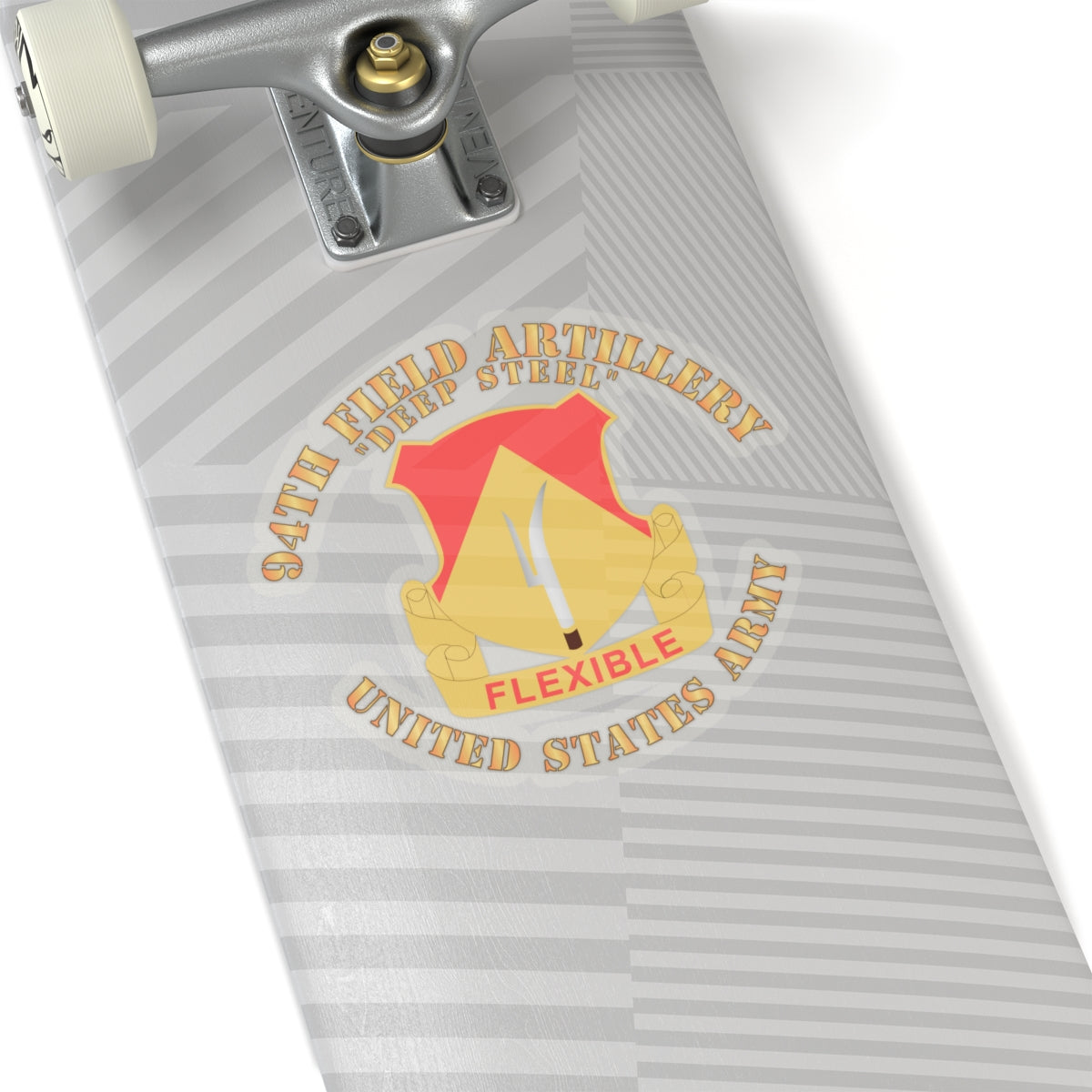 Kiss-Cut Stickers - 94th Field Artillery Regiment - Deep Steel w DUI