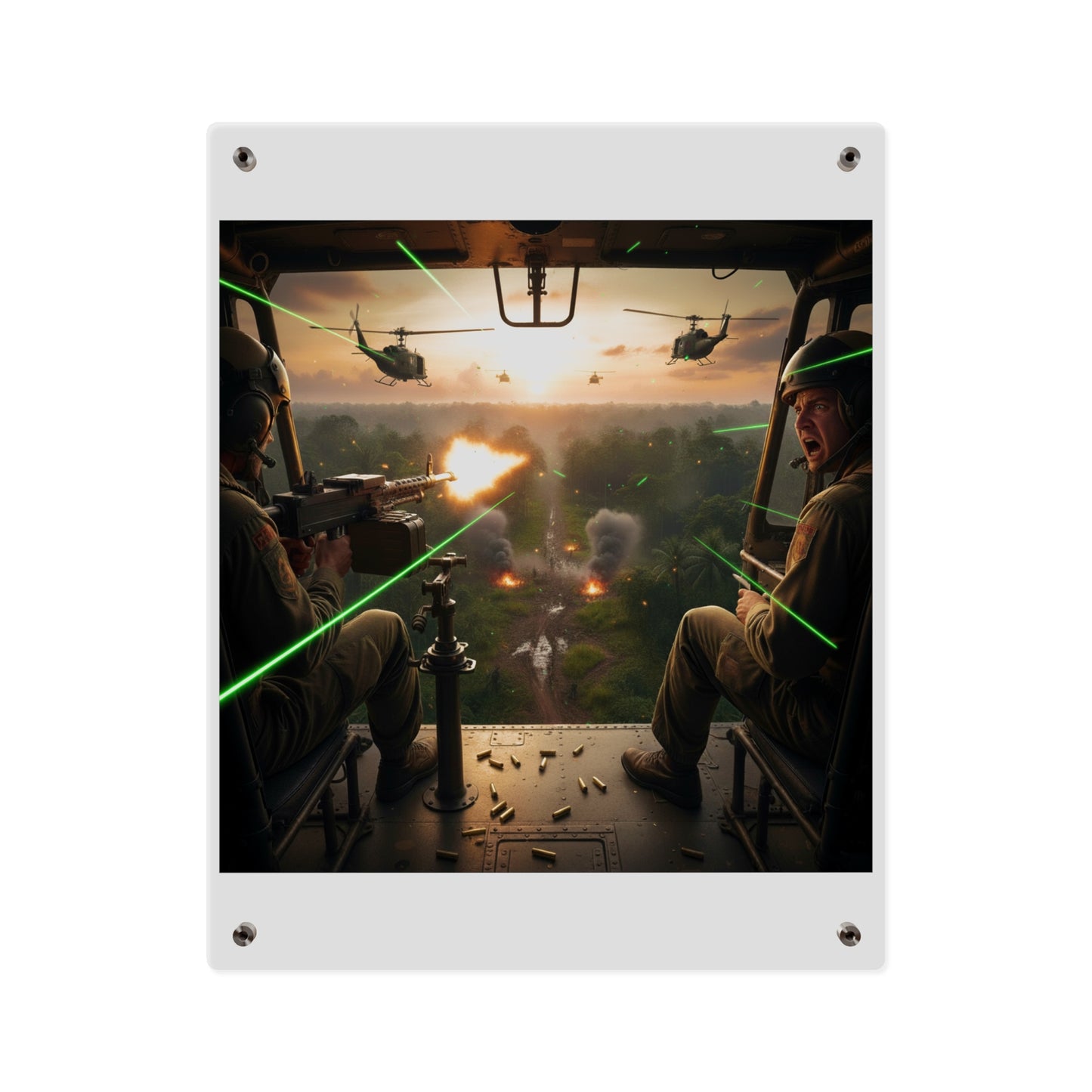 Acrylic Wall Art Panel - VIetnam Hot LZ from Side Door