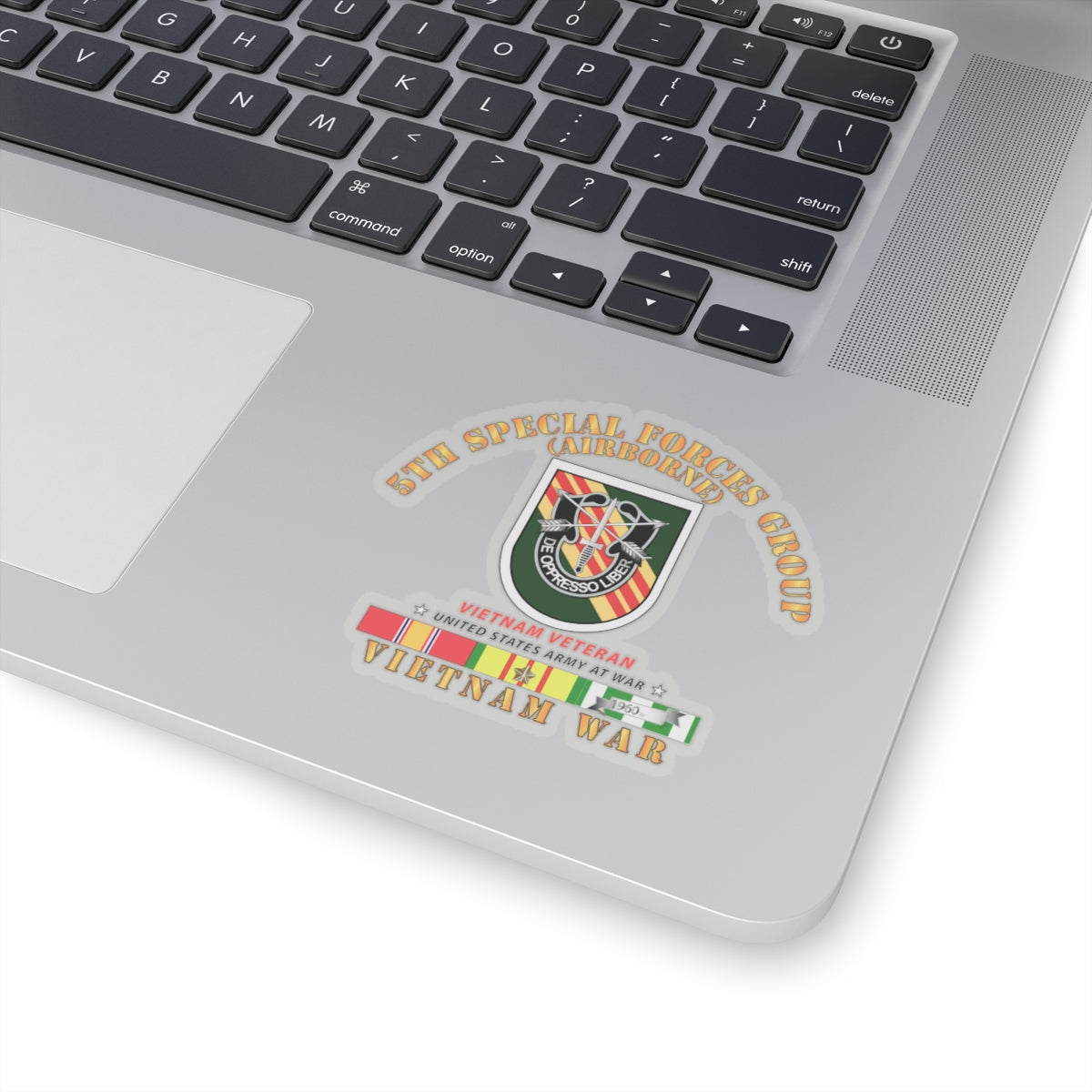 Kiss-Cut Stickers - 5th Special Forces Group w Flash VN SVC