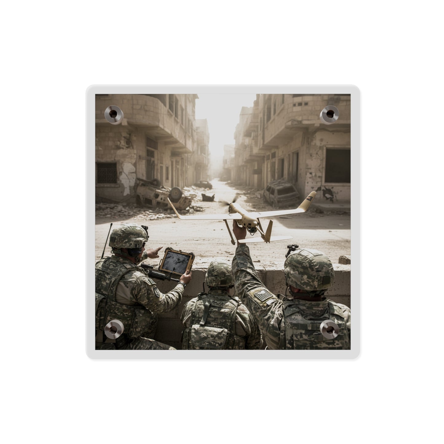 Acrylic Wall Art Panel - UAV Raven in Iraq war