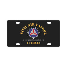 Load image into Gallery viewer, CAP - Civil Air Patrol - Veteran X 300 Classic License Plate
