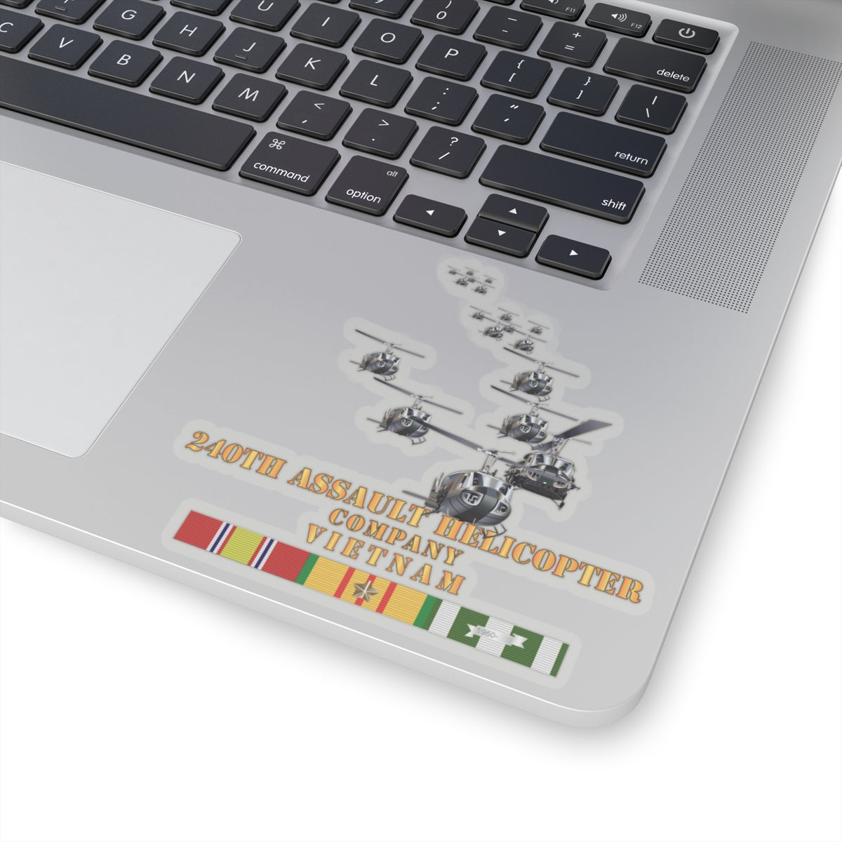 Kiss-Cut Stickers - 240th Assault Helicopter Co w VN SVC V1