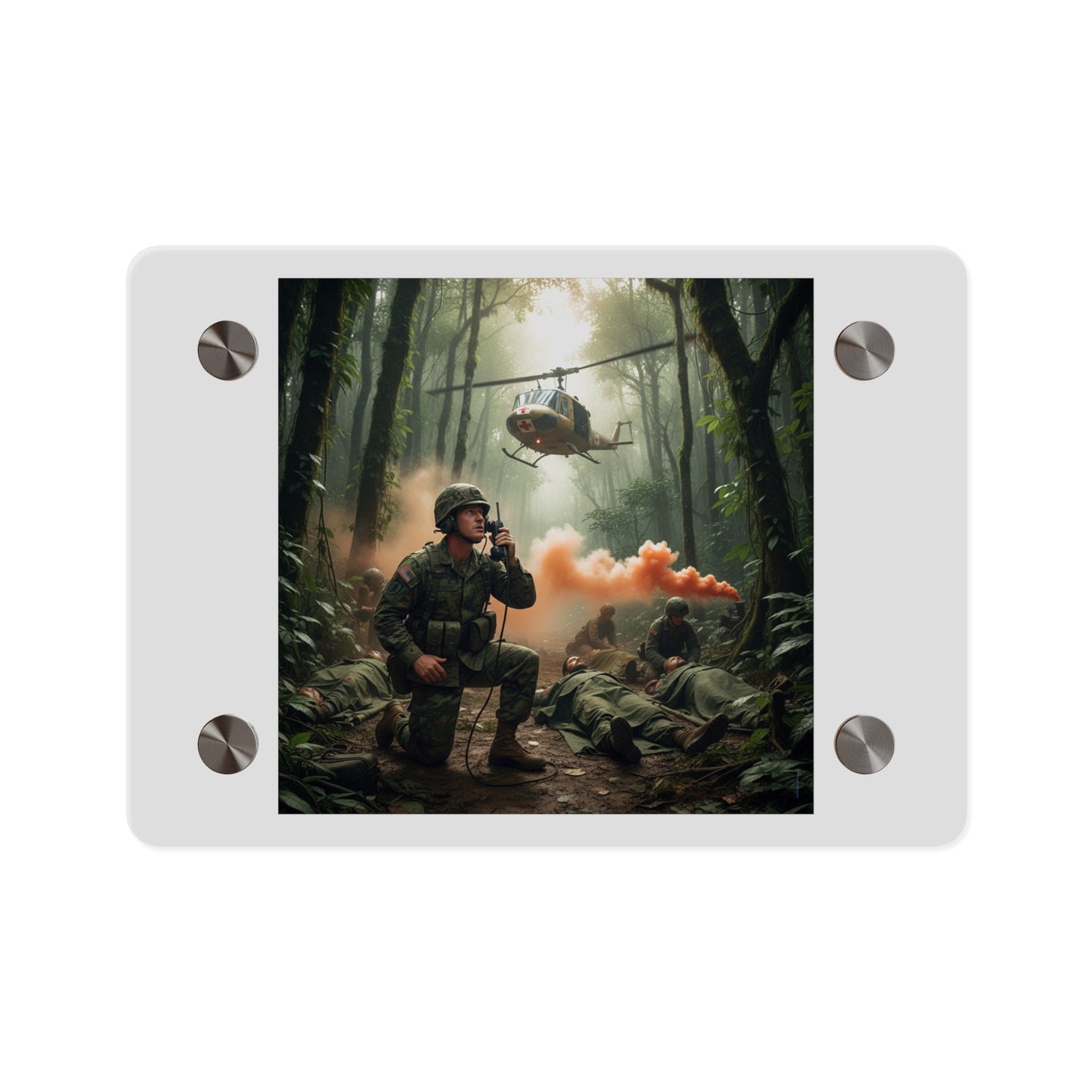 Acrylic Wall Art Panel - Medevac Request - Vietnam
