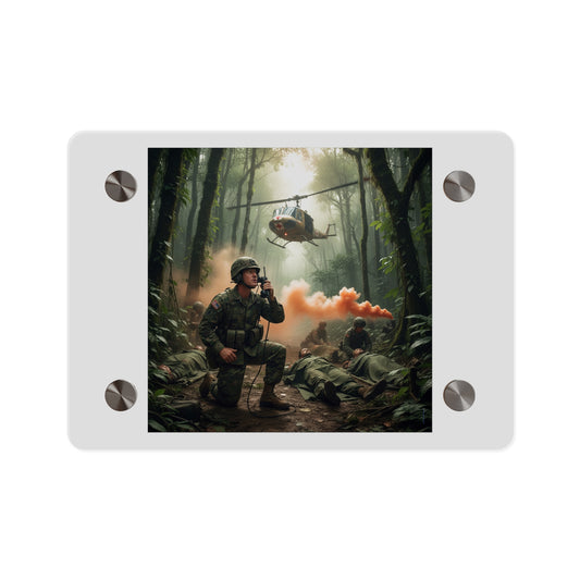 Acrylic Wall Art Panel - Medevac Request - Vietnam