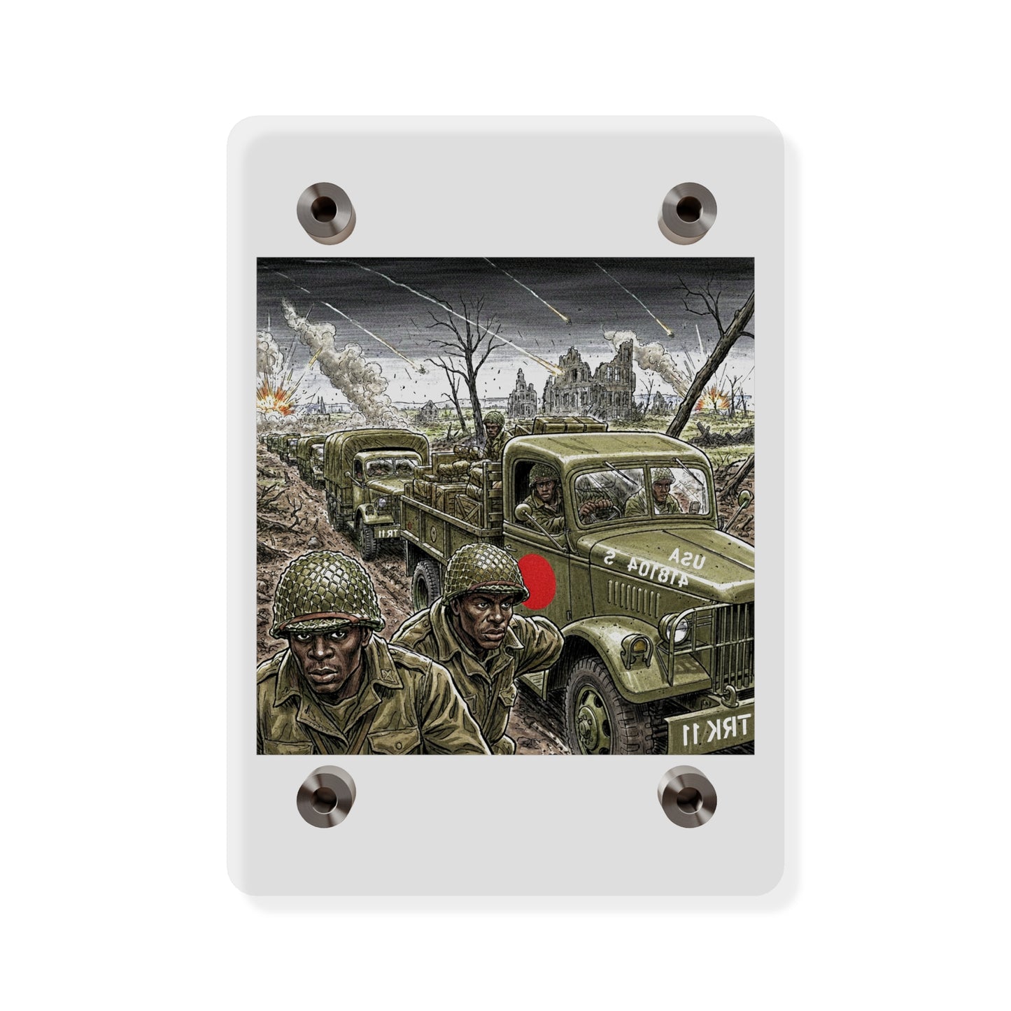 Acrylic Wall Art Panel - RedBall Express w RB