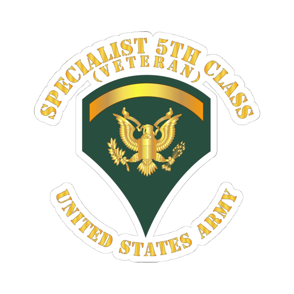 Kiss-Cut Stickers - Specialist 5th Class - SP5 - Veteran