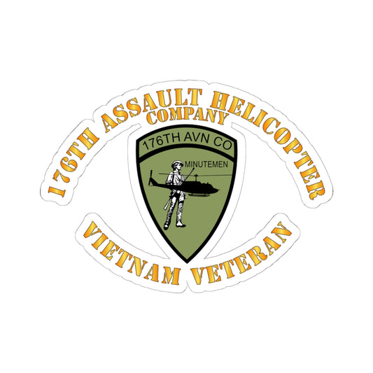 Kiss-Cut Stickers - 176th Assault Helicopter Co - Vietnam Ve