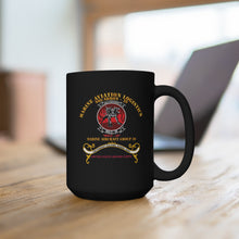 Load image into Gallery viewer, Black Mug 15oz - USMC - Marine Aviation Logistics Squadron 39 - MALS 39 - Kidd
