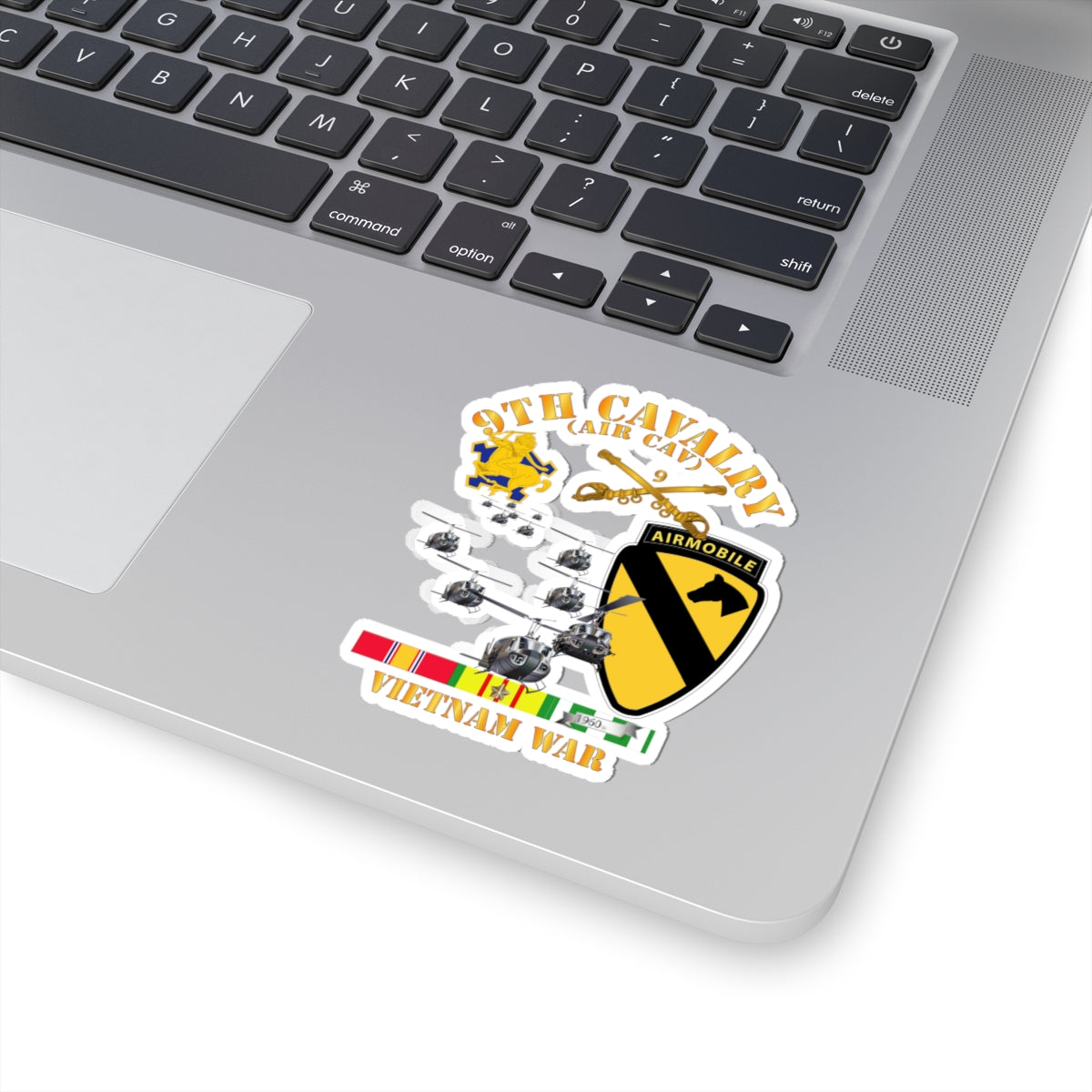 Kiss-Cut Stickers - 9th Cavalry (Air Cav) - 1st Cav Division w SVC