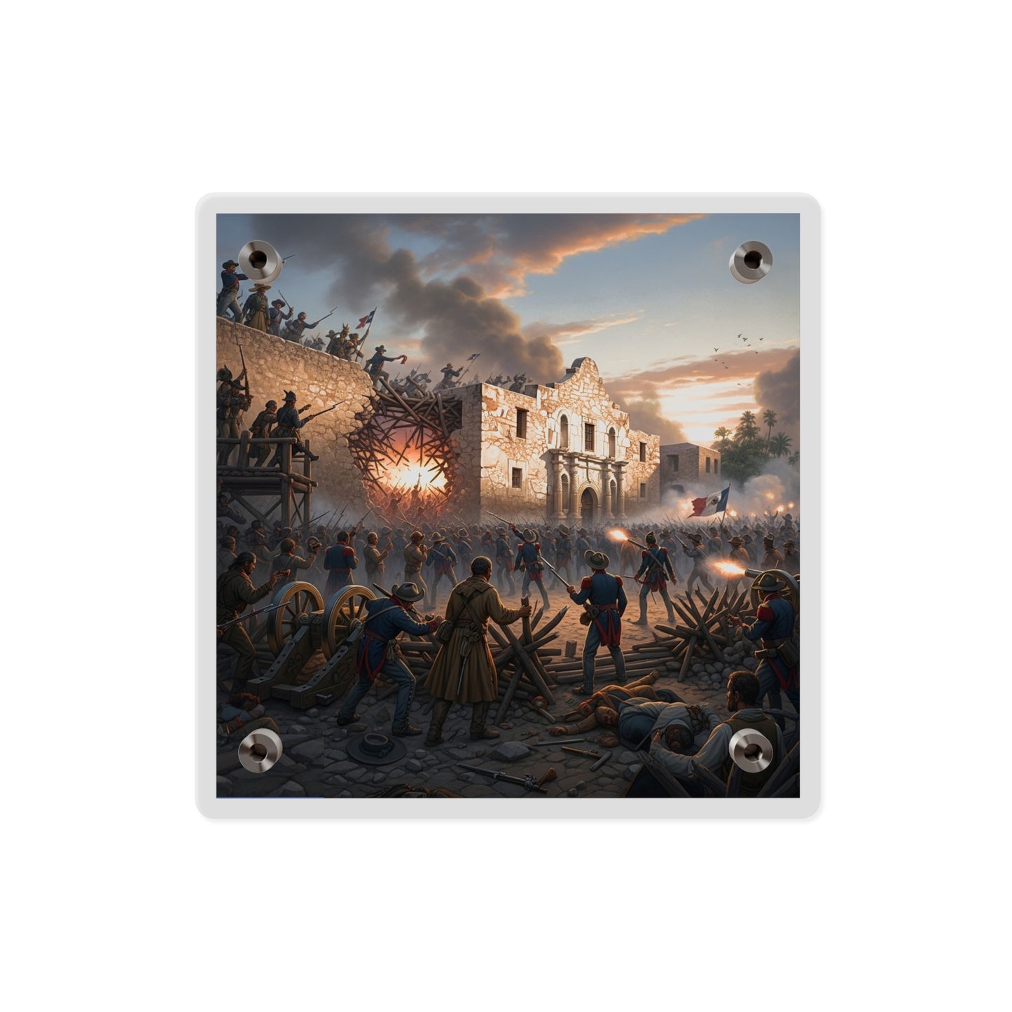 Acrylic Wall Art Panel - Battle of the Alamo