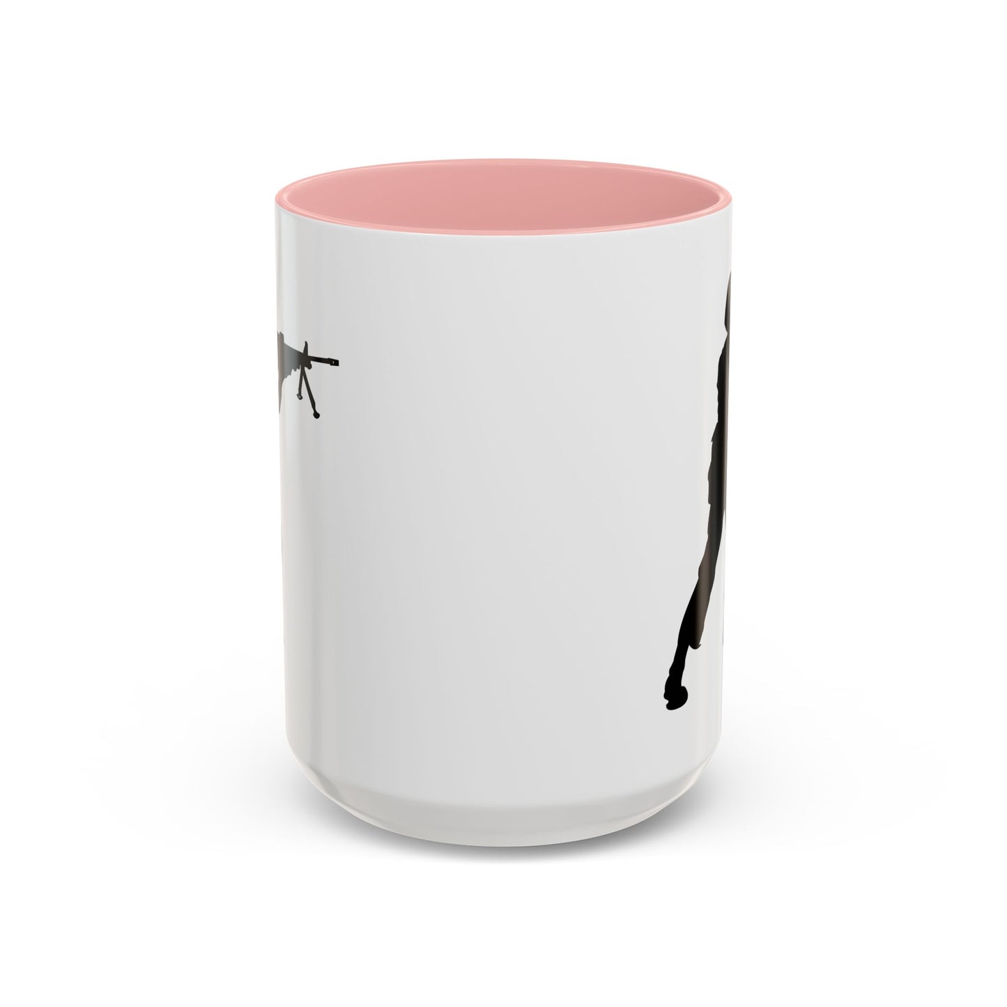 Accent Coffee Mug (11oz & 15oz) - Army - Soldier - MG Assault - Silhouette X 300
