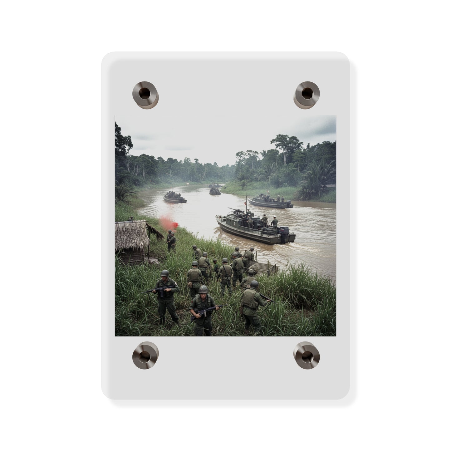Acrylic Wall Art Panel - MRF - 9th Infantry in the Mekong - Vietnam