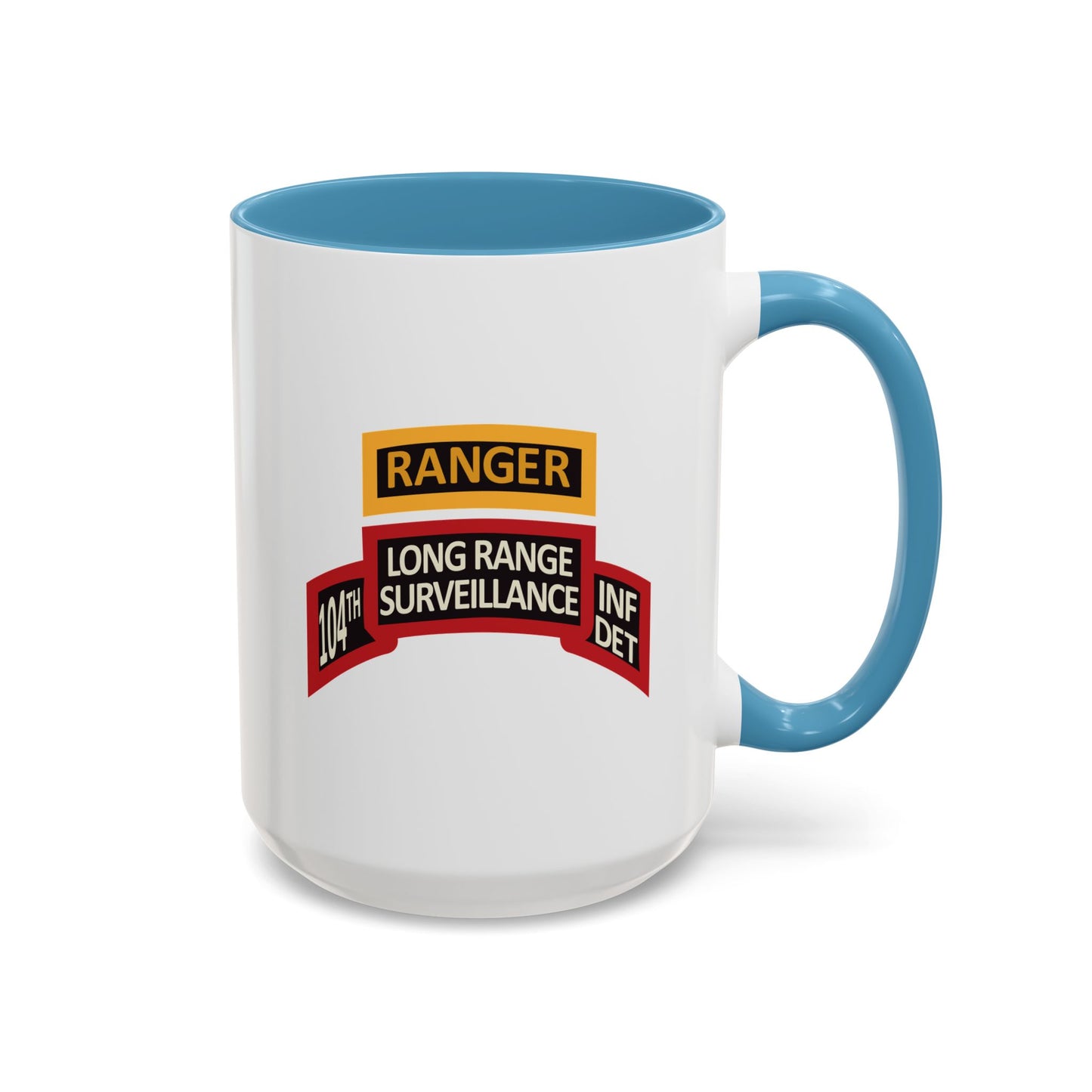 Accent Coffee Mug 15oz - LRS - 10th Inf Det - Ranger Tab