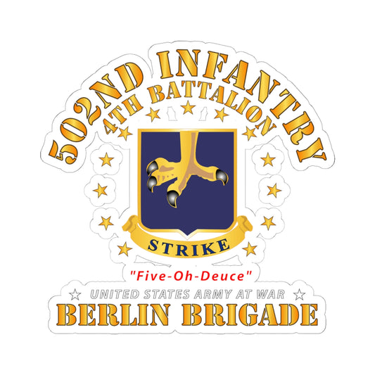 Kiss-Cut Stickers - 4th Battalion 502nd Infantry - Berlin Brigade X 300