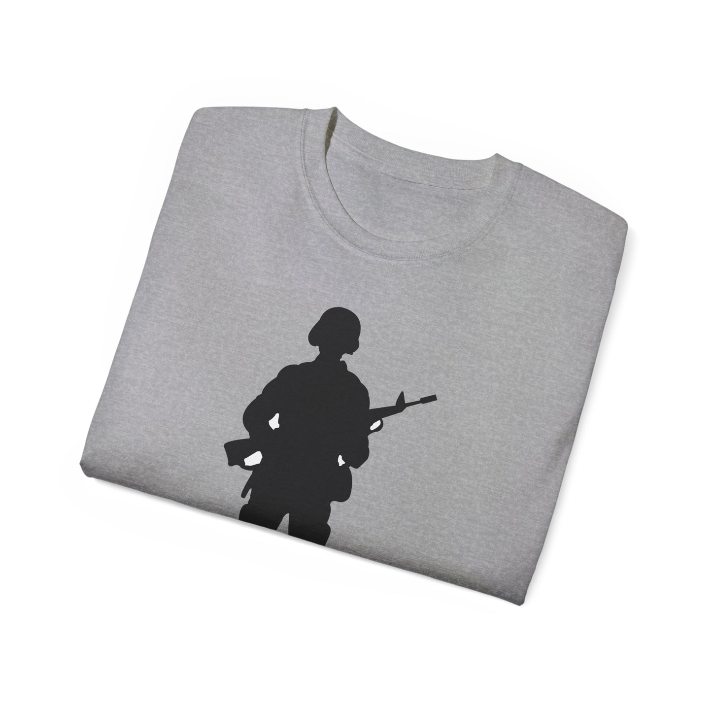Unisex Ultra Cotton Tee - Army - Soldier - Silhouette X 300
