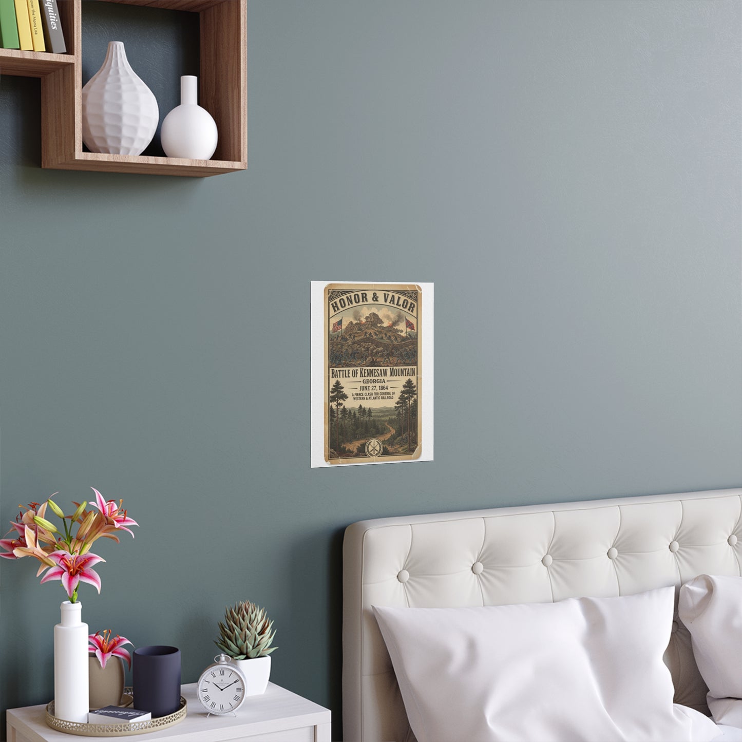 Indoor and Outdoor Silk Posters - Battle of Kennesaw Mountain