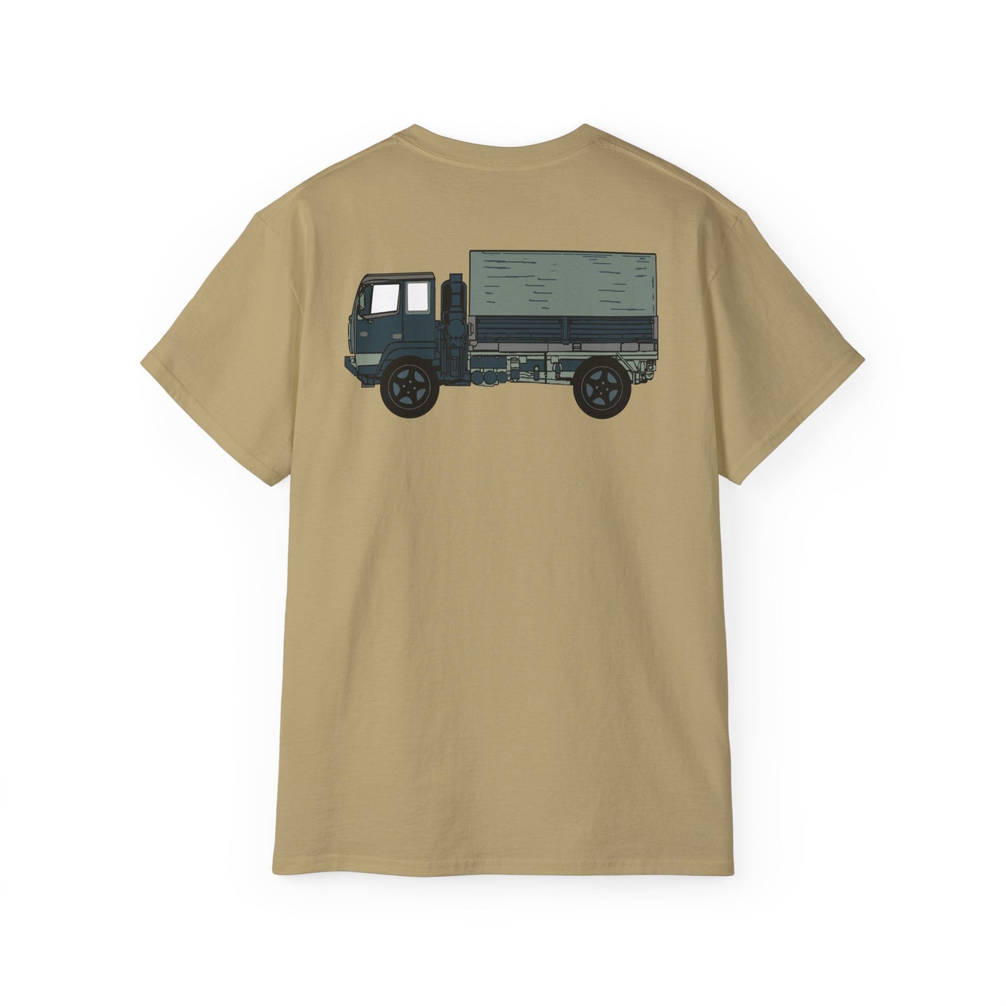 Unisex Ultra Cotton Tee - Vehicle - M915 Tractor with M872 - 40 Ft Container - Side X 300
