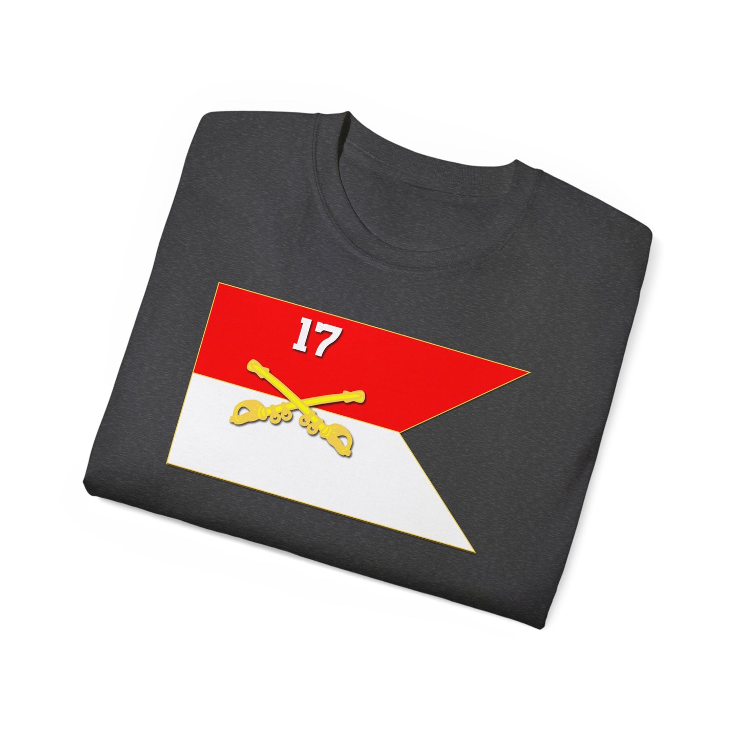Unisex Ultra Cotton Tee - 17th Cavalry Guidon