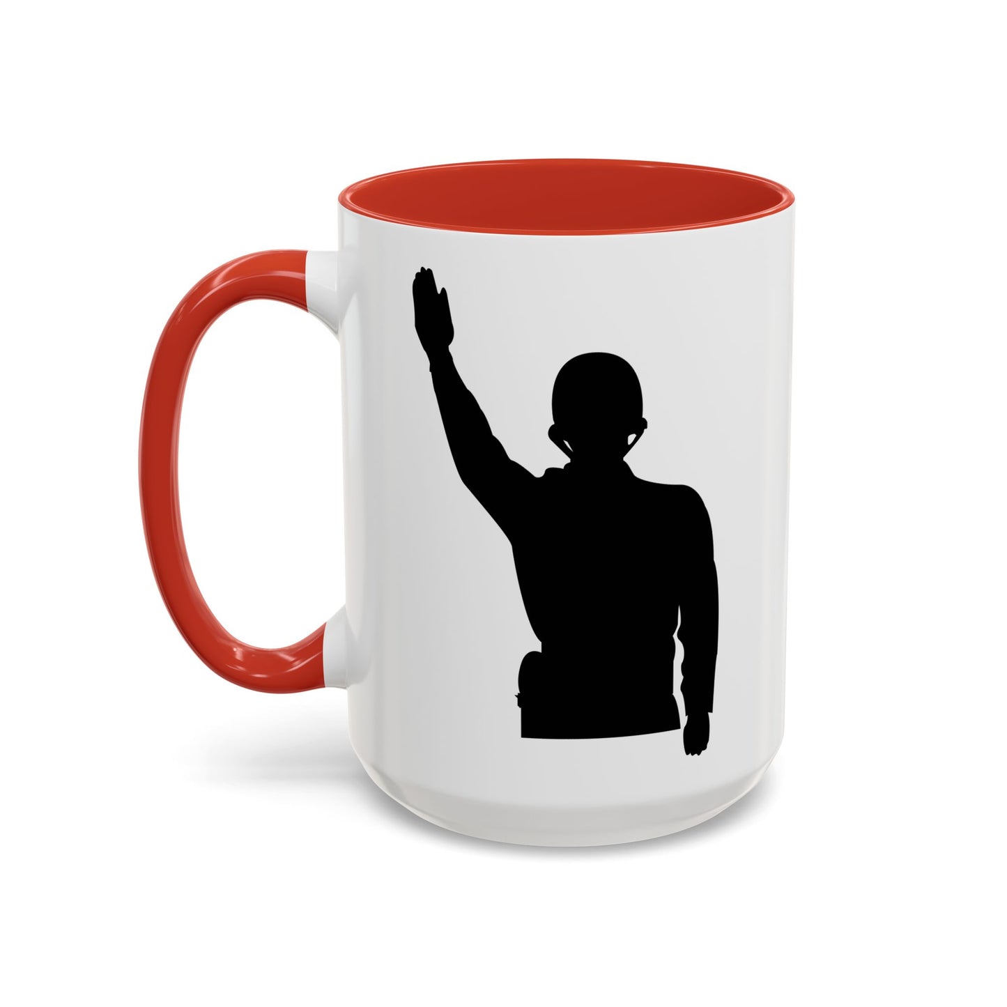 Accent Coffee Mug (11oz & 15oz) - Army - Soldier - Halt - Silhouette X 300