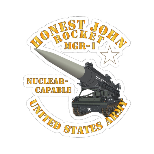Kiss-Cut Stickers - Artillery - Honest John Rocket - MGR1