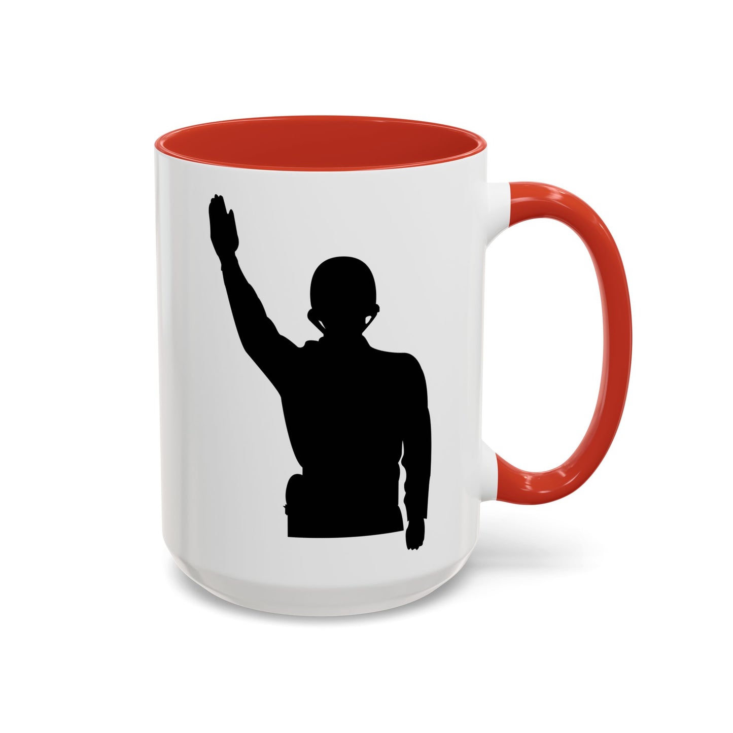 Accent Coffee Mug (11oz & 15oz) - Army - Soldier - Halt - Silhouette X 300