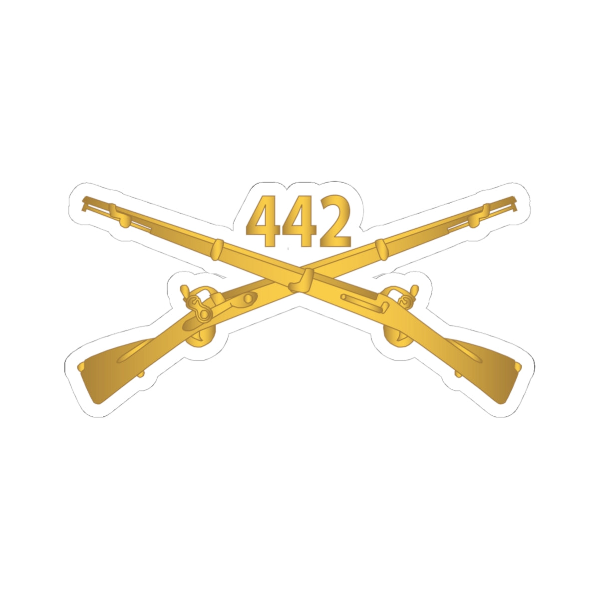 Kiss-Cut Stickers - 442nd Infantry Regiment - wo Txt w Br X 300