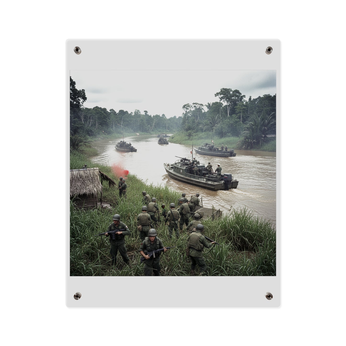 Acrylic Wall Art Panel - MRF - 9th Infantry in the Mekong - Vietnam