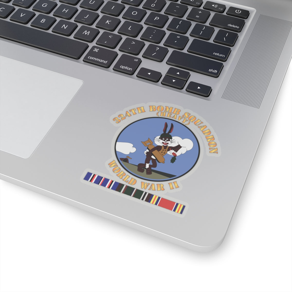 Kiss-Cut Stickers - AAC - 324th Bomb Squadron - WWII w EU SVC