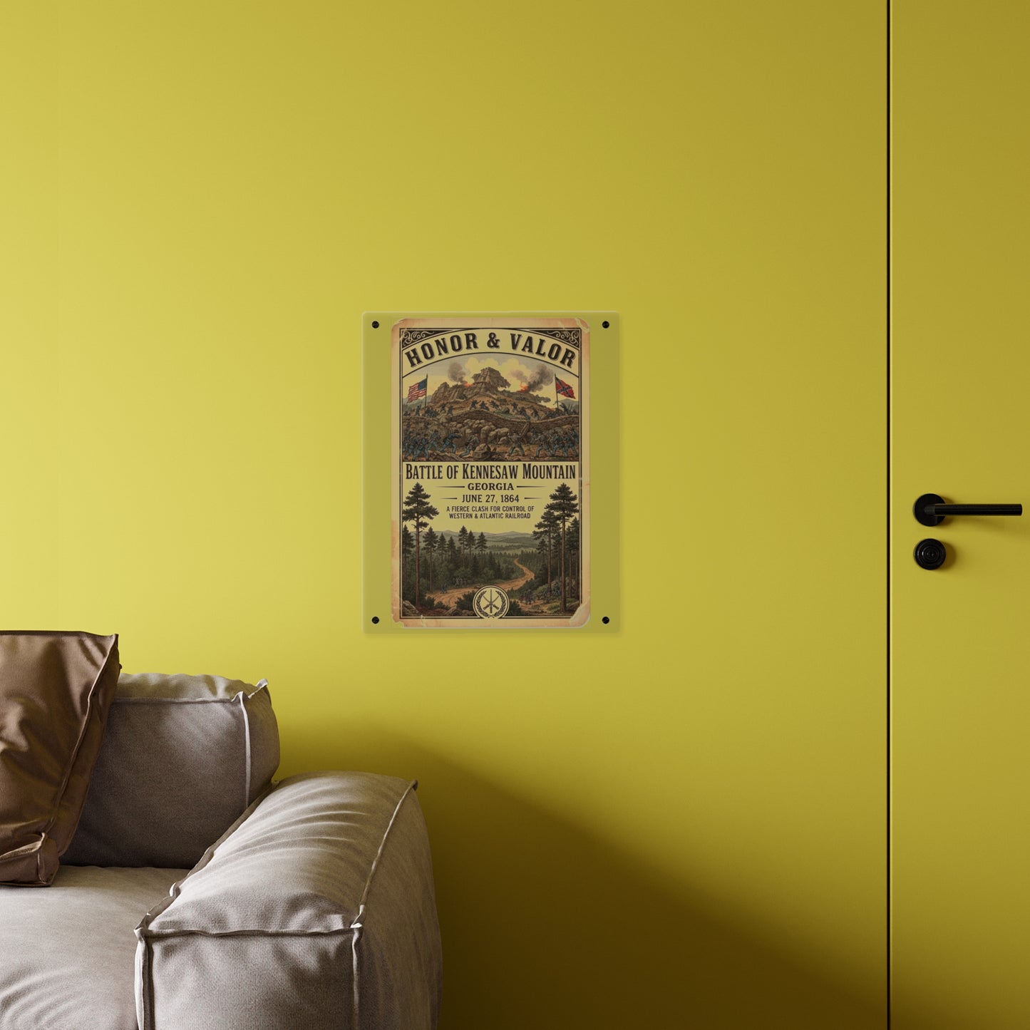 Acrylic Wall Art Panel - Battle of Kennesaw Mountain