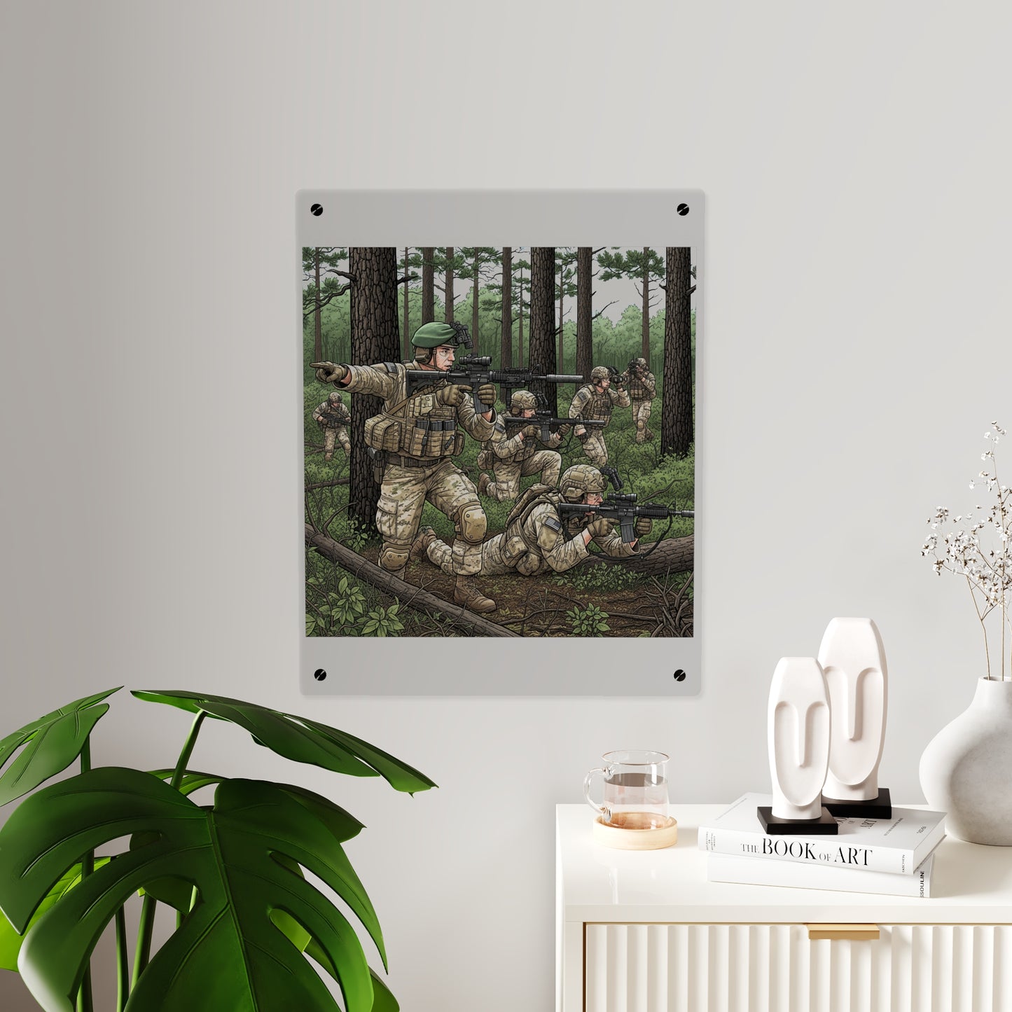 Acrylic Wall Art Panel - Special Forces training at McKall