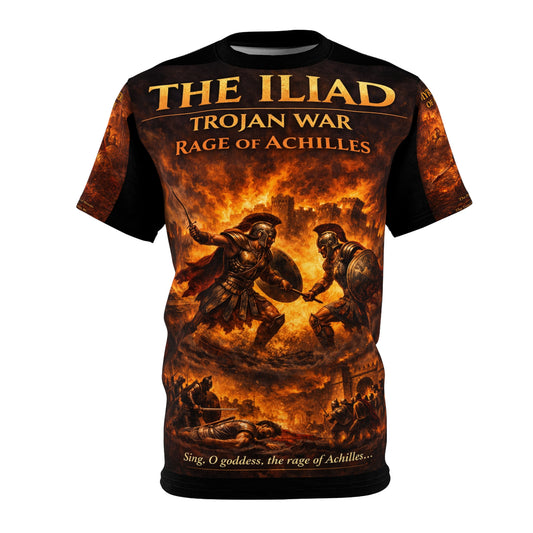 The ILiad - "RAGE OF ACHILLES" Tribute Tee — Trajan War - 1194–1184 BC